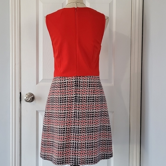 Paule Ka Sheath Tweed Mixed Media Dress - Picture 6 of 9